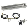 30" X 6" Linear Channel Drop-In Pan With Spark Ignition Kit - Natural Gas - By American Fireglass