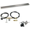 72"x 6" Linear Channel Drop-In Pan With Spark Ignition Kit - Propane - By American Fireglass