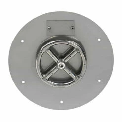 Stainless Steel Flat Pan - Round (1/2" Nipple) -Home Fire Pit SS RFP 12 top 2 83496.1562182500