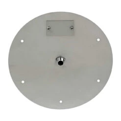 Stainless Steel Flat Pan - Round (1/2" Nipple) -Home Fire Pit SS RFP 12 top 64596.1562182500
