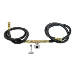 12 Inch Round Flat Pan Spark Ignition Kit (6 Inch Ring) - Natural Gas - By American Fireglass -Home Fire Pit SS RFPKIT N 12 2 68622 74267.1562694414