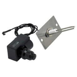 12 Inch Round Flat Pan Spark Ignition Kit (6 Inch Ring) - Natural Gas - By American Fireglass -Home Fire Pit SS RFPKIT N 12 3 71595 62741.1562694414