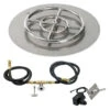 18 Inch Round Flat Pan Spark Ignition Kit (12 Inch Ring) - Natural Gas
