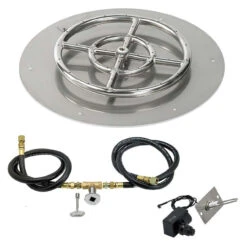 18 Inch Round Flat Pan Spark Ignition Kit (12 Inch Ring) - Natural Gas