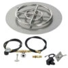 18 Inch Round Flat Pan Spark Ignition Kit (12 Inch Ring) - Propane - By American Fireglass