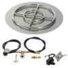 24 Inch Round Flat Pan Spark Ignition Kit (18 Inch Ring) - Propane - By American Fireglass