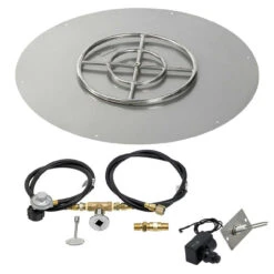 36 Inch Round Flat Pan Spark Ignition Kit (24 Inch Ring) - Propane