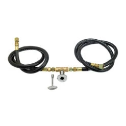 25" Round Drop-In Pan With Spark Ignition Kit (18" Fire Pit Ring) - Natural Gas - By American Fireglass - SS-RSPKIT-N-25 -Home Fire Pit SS RSPKIT N 25 2 56223 76651.1561158360