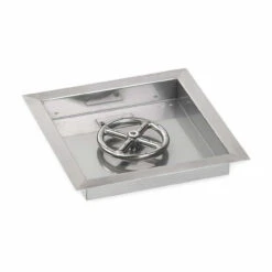 Stainless Steel Drop-In Fire Pit Pan - Square