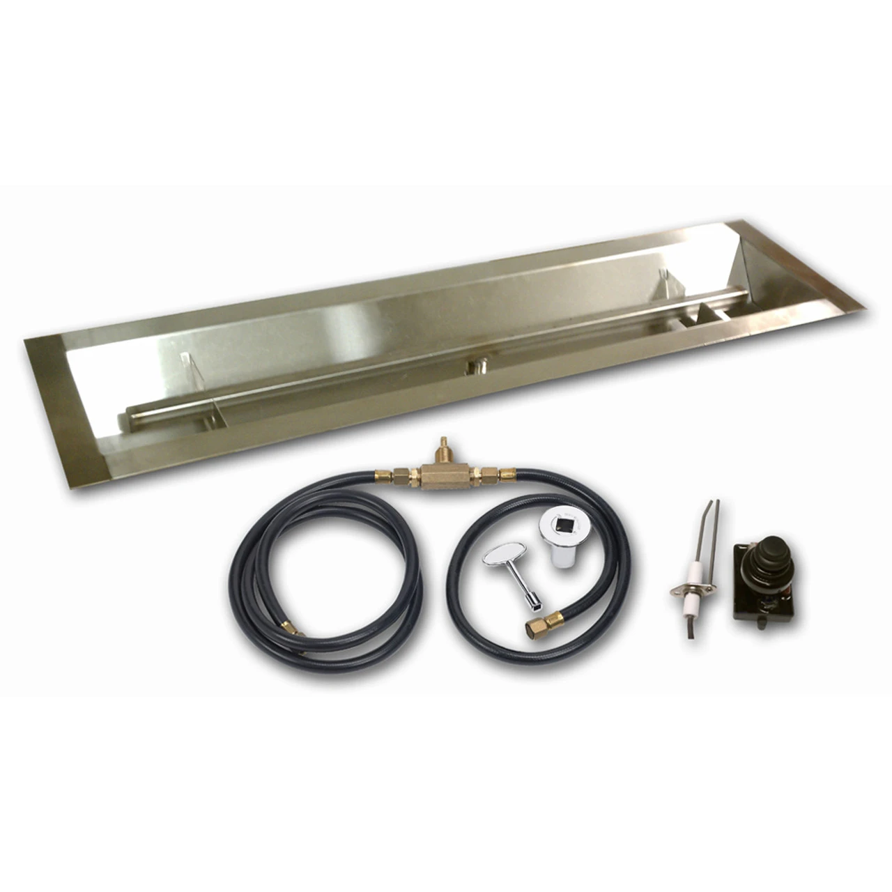 72" X 6" Linear Channel Drop-In Pan With Spark Ignition Kit Natural Gas 1 72" X 6" Linear Channel Drop-In Pan With Spark Ignition Kit Natural Gas
