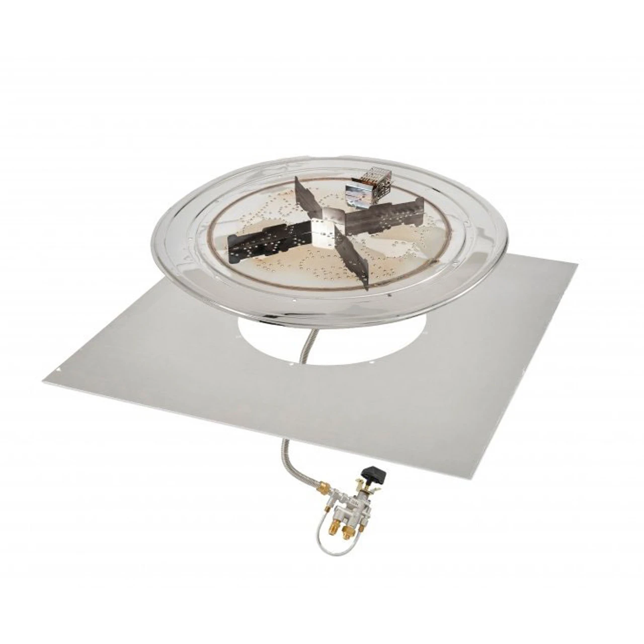 Square Crystal Fire Plus Gas Burner Insert And Plate Kit BP24S-A| The Outdoor Greatroom 1 Square Crystal Fire Plus Gas Burner Insert And Plate Kit BP24S-A| The Outdoor Greatroom