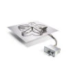 30" Square Flat Pan Penta Burner Fire Pit Insert - Push Button Ignition - HPC