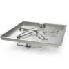 24" Square Bowl Pan Penta Burner Fire Pit Insert - Electronic Ignition - HPC
