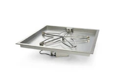 24" Square Bowl Pan Penta Burner Fire Pit Insert β HI/LO - Electronic Ignition - HPC