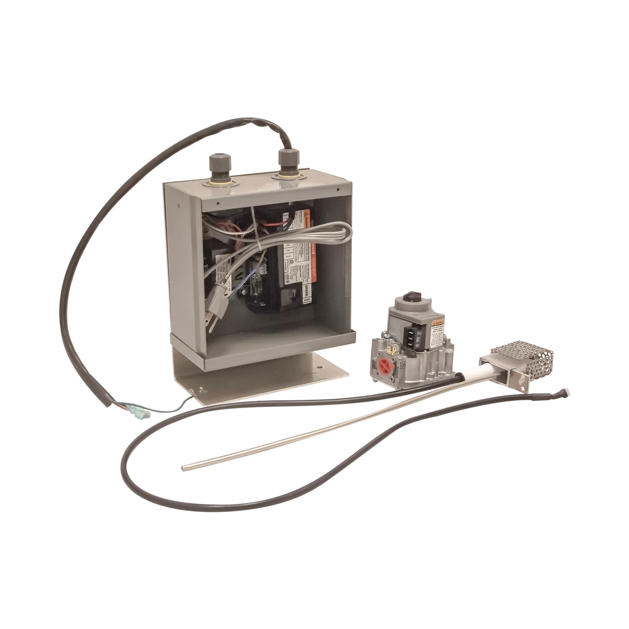 24 Volt Spark Ignition System - High Capacity: Spark Igniter + Control Module + 24 Volt Transformer + Up To 400K BTU - Liquid Propane | Warming Trends 1 24 Volt Spark Ignition System - High Capacity: Spark Igniter + Control Module + 24 Volt Transformer + Up To 400K BTU - Liquid Propane | Warming Trends