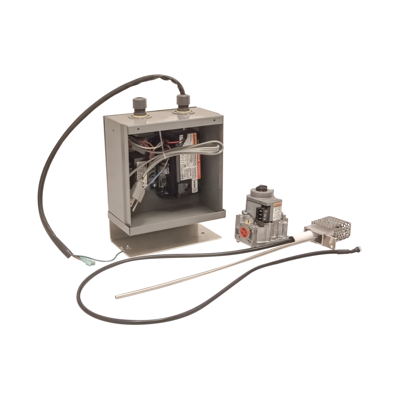 24 Volt Spark Ignition System - High Capacity: Spark Igniter + Control Module + 24 Volt Transformer + Up To 400K BTU - Natural Gas | Warming Trends 1 24 Volt Spark Ignition System - High Capacity: Spark Igniter + Control Module + 24 Volt Transformer + Up To 400K BTU - Natural Gas | Warming Trends