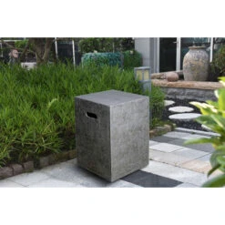 Elementi Square Propane Tank Cover Travertine Texture 16" X 16" -Home Fire Pit TN5Fnnqg 72032.1675290296