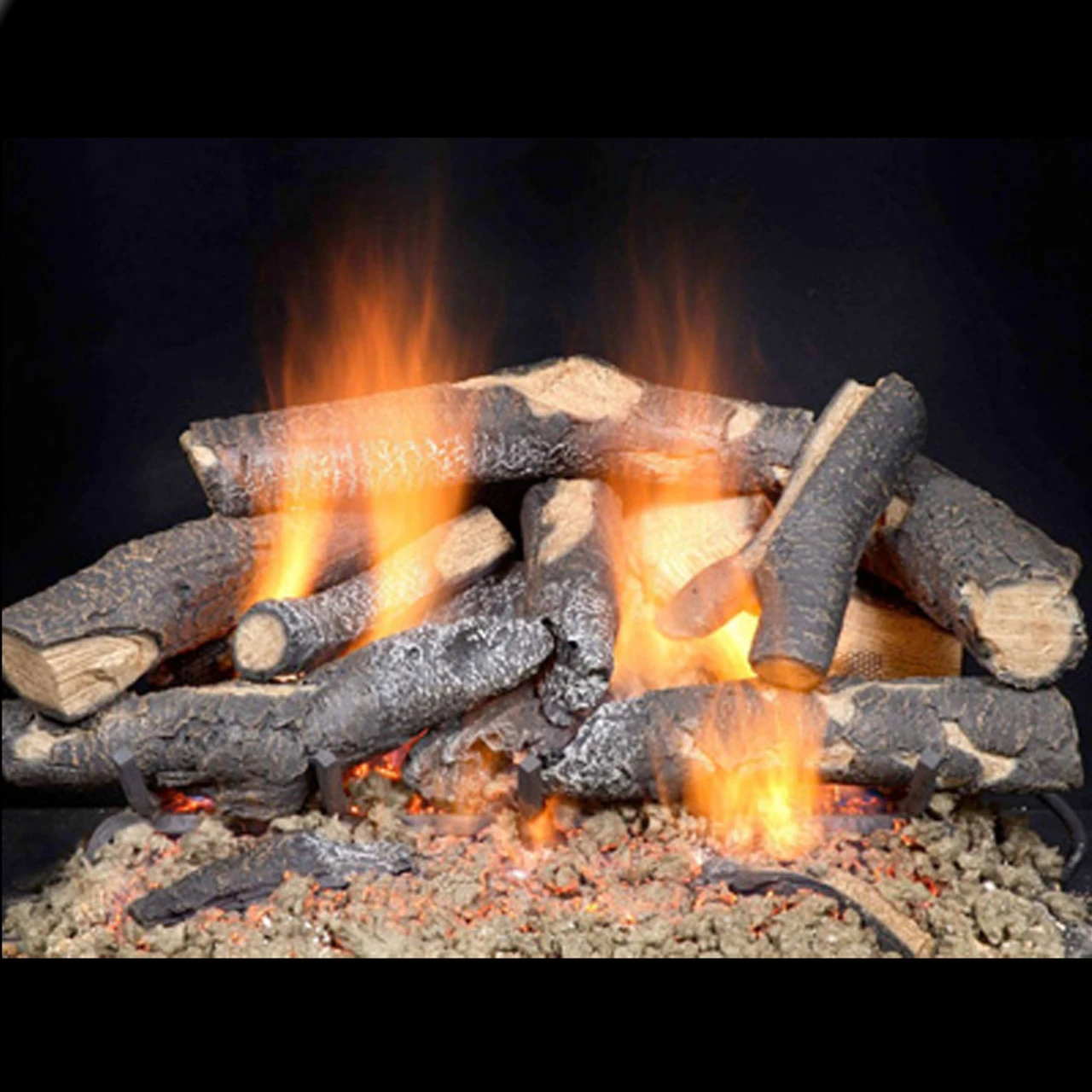 18" Fireside Supreme Oak See-Through Gas Log Set | Majestic 1 18" Fireside Supreme Oak See-Through Gas Log Set | Majestic