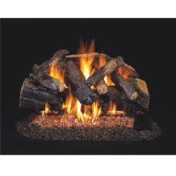 Real Fyre 30-inch Charred Majestic Oak Standard Gas Log Set