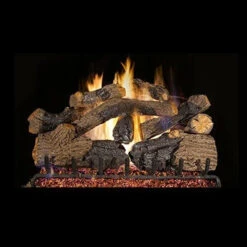Real Fyre 36-inch Charred Grizzly Oak Standard Gas Log Set