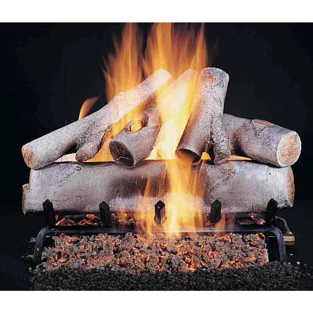 Rasmussen 24" Birch Ceramic Log Set - Single Face 1 Rasmussen 24" Birch Ceramic Log Set - Single Face