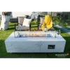 Elementi Plus Carrara Marble Porcelain Fire Table