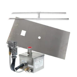 MGRTFBP-H Electronic Ignition Gas Fire Pit H-Burner Kit With Linear Flat Pan | Fire By Design