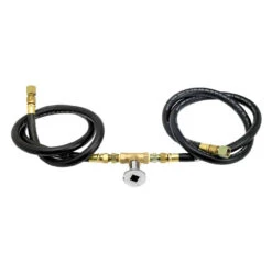 Fire Pit Installation Kit With Chrome Key Valve - Natural Gas