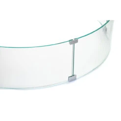 AMS Fire Pit Table Round Glass Wind Guard - 1/4" Thick Glass - Fire Flame Guard -Home Fire Pit ams wind guard 42 web 31041.1666899219
