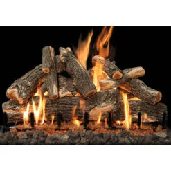 Arizona Weathered Oak Vented Front View Gas Log Set | Grand Canyon Gas Logs -Home Fire Pit azwo36 full 60754.1648039643