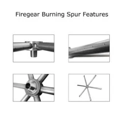 Round Flat MT Stainless Steel SRW Kits - Firegear -Home Fire Pit burning spur features 64052.1660578881