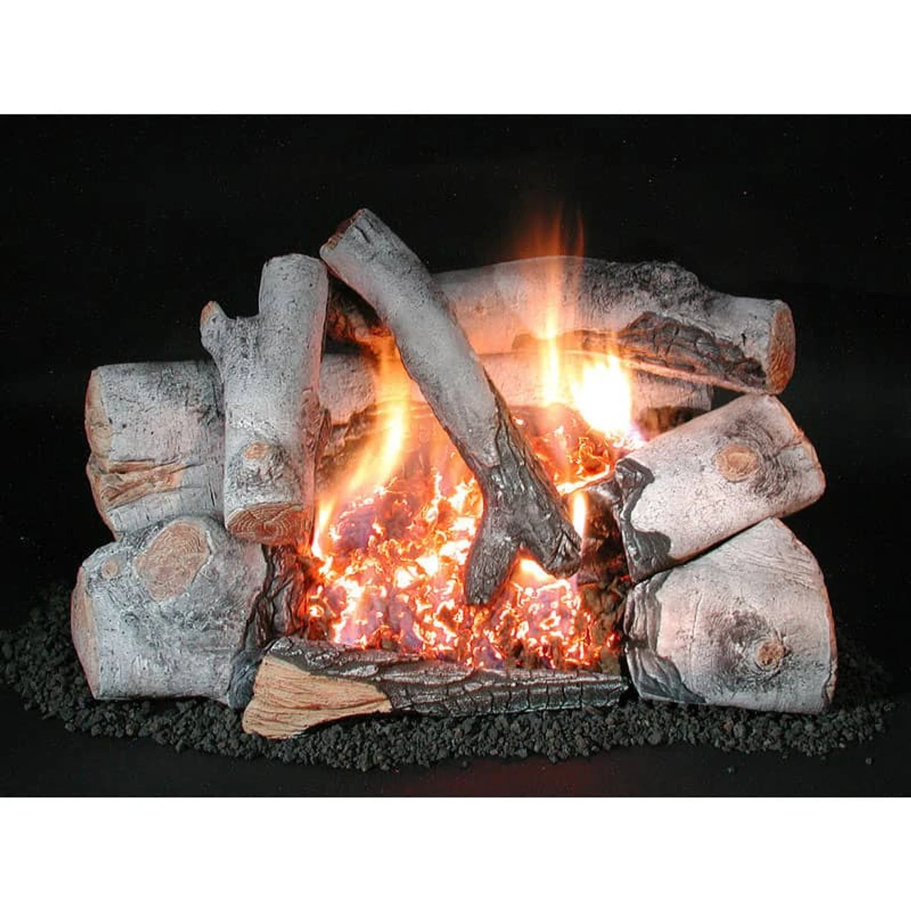 18" C8 Chillbuster Birch Log Set With C8 Double Burner 1 18" C8 Chillbuster Birch Log Set With C8 Double Burner