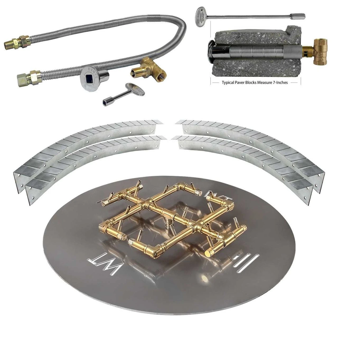 29" - 31" Circular Or Square Opening Universal Paver Kits | Warming Trends 1 29" - 31" Circular Or Square Opening Universal Paver Kits | Warming Trends