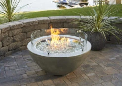 30" Round Glass Guard - GLASS-GUARD-30-R - The Outdoor Greatroom Company -Home Fire Pit cove30 03 59455 87417.1582674795