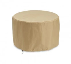 44" Round Vinyl Cover For Circular Fire Pits- Tan CVR42 - The Outdoor GreatRoom Company