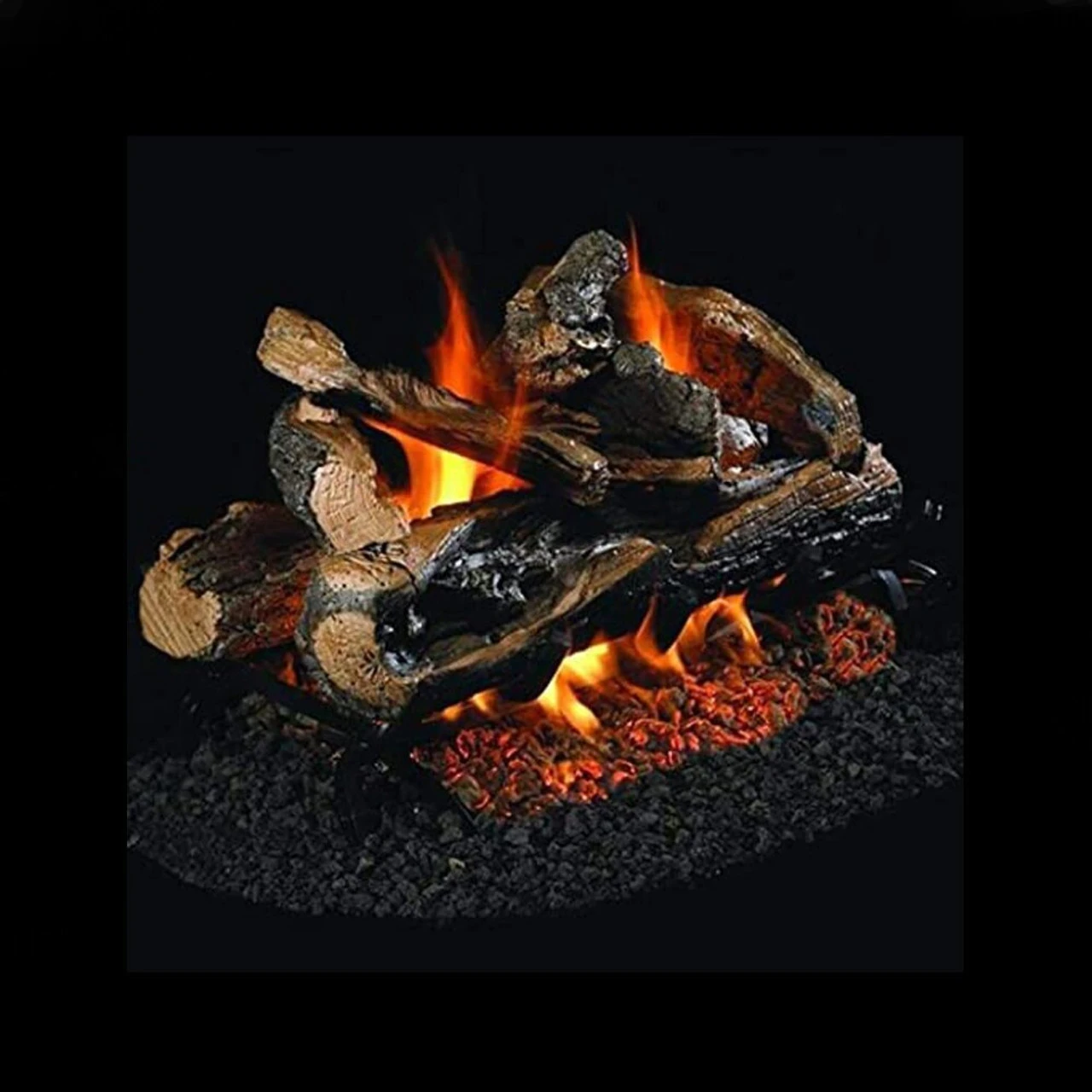 Real Fyre Rugged Split Oak See Thru Gas Log Set - 30" 1 Real Fyre Rugged Split Oak See Thru Gas Log Set - 30"