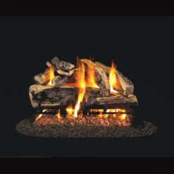 Real Fyre Standard Vented Gas Log Set Charred Rugged Split Oak