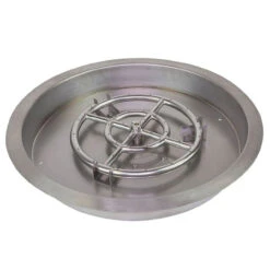 Drop-in Pan With Fire Ring - Stainless Steel | Grand Canyon Gas Logs