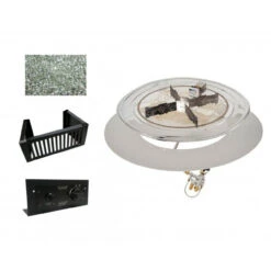 Round Do-it-Yourself Crystal Fire Plus Gas Burner Kit DIY-XRD-K - The Outdoor GreatRoom