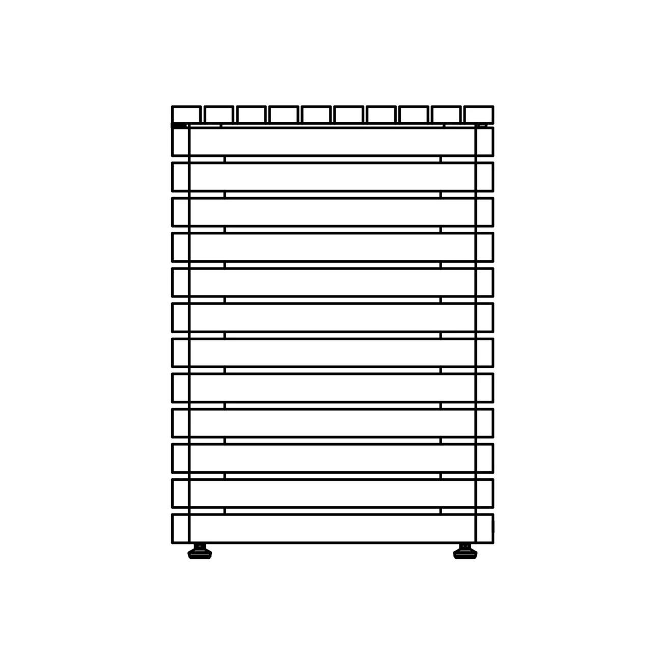 Fire Stool Tank (Teak) - EcoSmart Fire 4 Fire Stool Tank (Teak) - EcoSmart Fire - Image 4