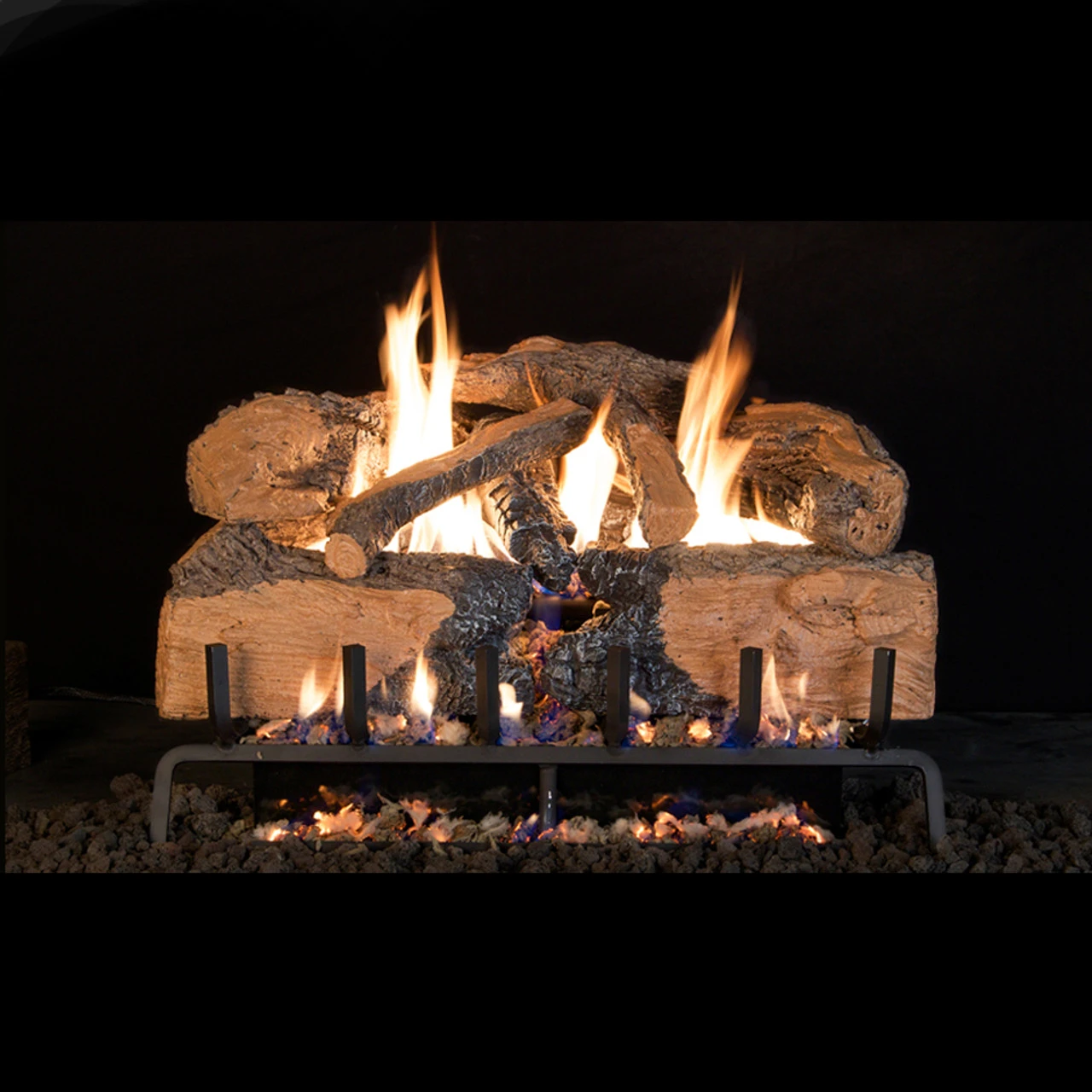 Real Fyre 18-inch Charred Angel Split Oak Standard Gas Log Set 1 Real Fyre 18-inch Charred Angel Split Oak Standard Gas Log Set