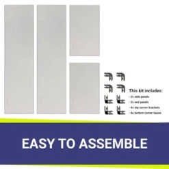 18" Rectangular Glass Wind And Flame Guard | American Fire Glass 7 18" Rectangular Glass Wind And Flame Guard | American Fire Glass -Home Fire Pit fg afpp 18 round corner 40255.1615933994