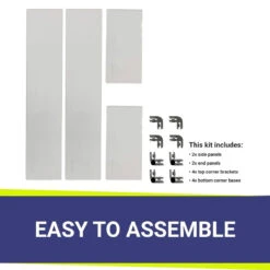 24" Rectangular Glass Wind And Flame Guard | American Fire Glass -Home Fire Pit fg afpp 24 round corner 86033.1615937534