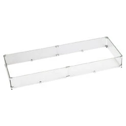 48" Rectangular Glass Wind And Flame Guard | American Fire Glass
