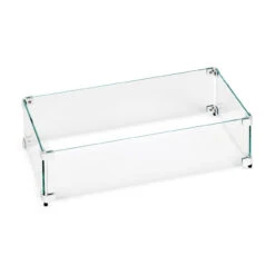 30" Rectangular Glass Wind And Flame Guard | American Fire Glass