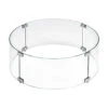 23" Round Tempered Glass Flame Guard | American Fire Glass