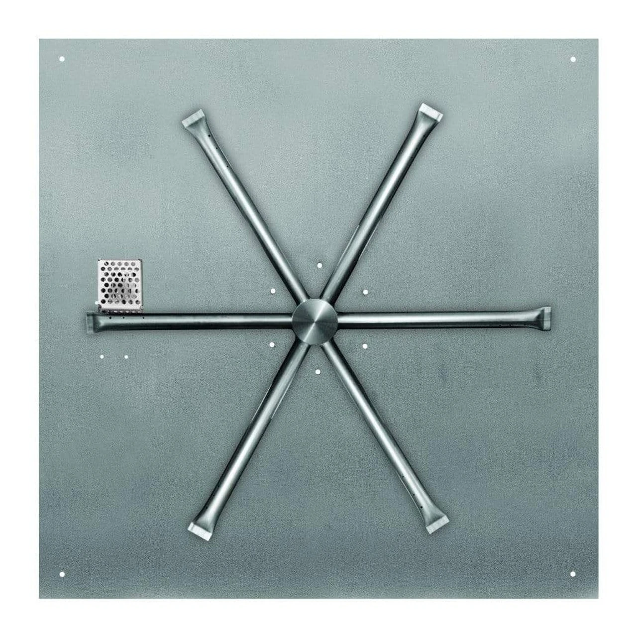 Electronic Ignition Stainless Steel Spur Burner - Square - Flat | Firegear 2 Electronic Ignition Stainless Steel Spur Burner - Square - Flat | Firegear - Image 2