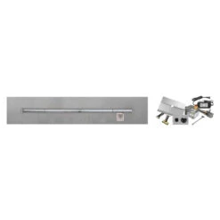 Electronic Ignition Stainless Steel T Burner - Linear - Flat | Firegear
