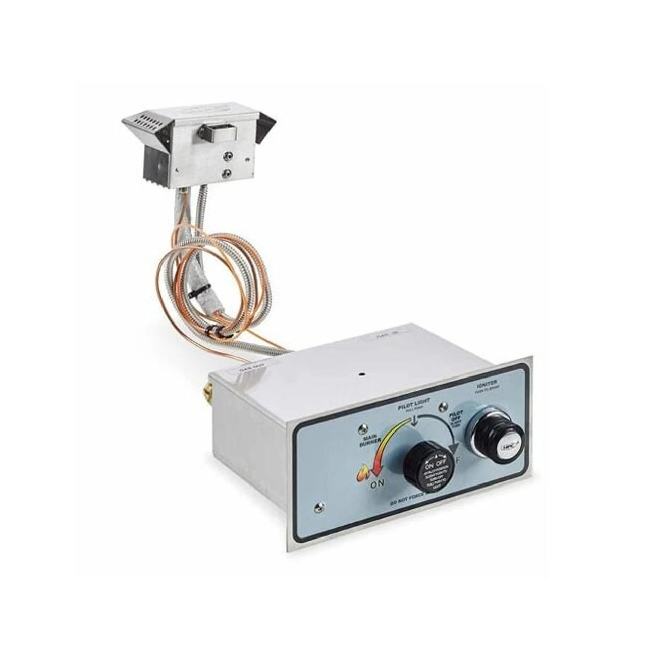 24" Square Bowl Pan Penta Burner Fire Pit Insert - Push Button Ignition - HPC 2 24" Square Bowl Pan Penta Burner Fire Pit Insert - Push Button Ignition - HPC - Image 2