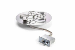 30 Inch Round Flat Pan Fire Pit Insert Push Button / Flame Sense - HPC